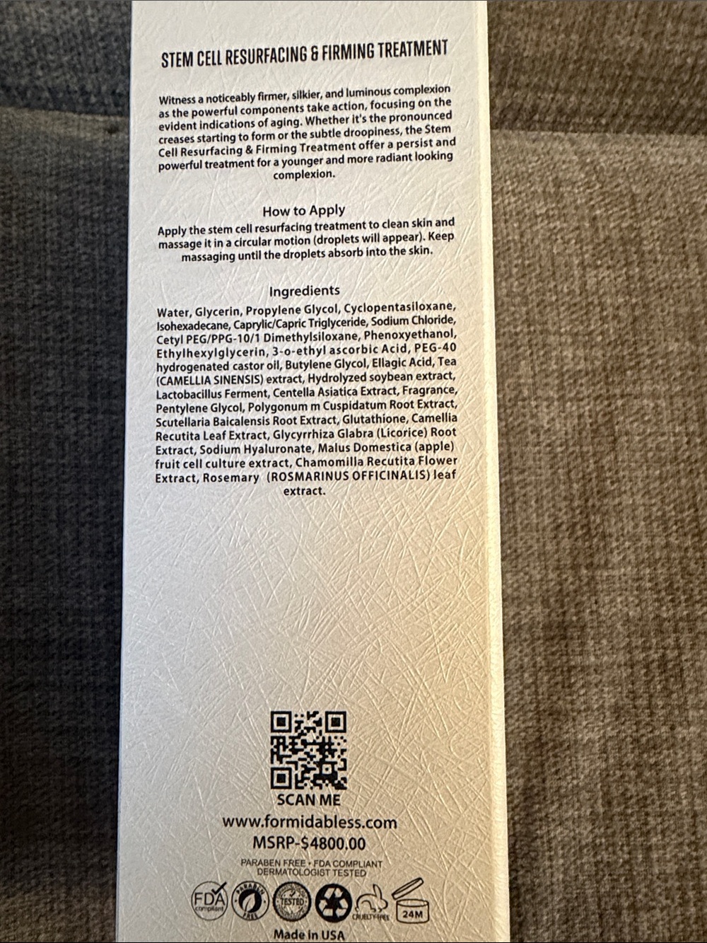 Stem Cell Resurfacing & Firming Treatment — With apple stem cell and hylauronic - Picture 3 of 5